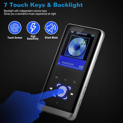 Wireless MP3 Player with Voice Recorder, 32GB Digital Music HiFi